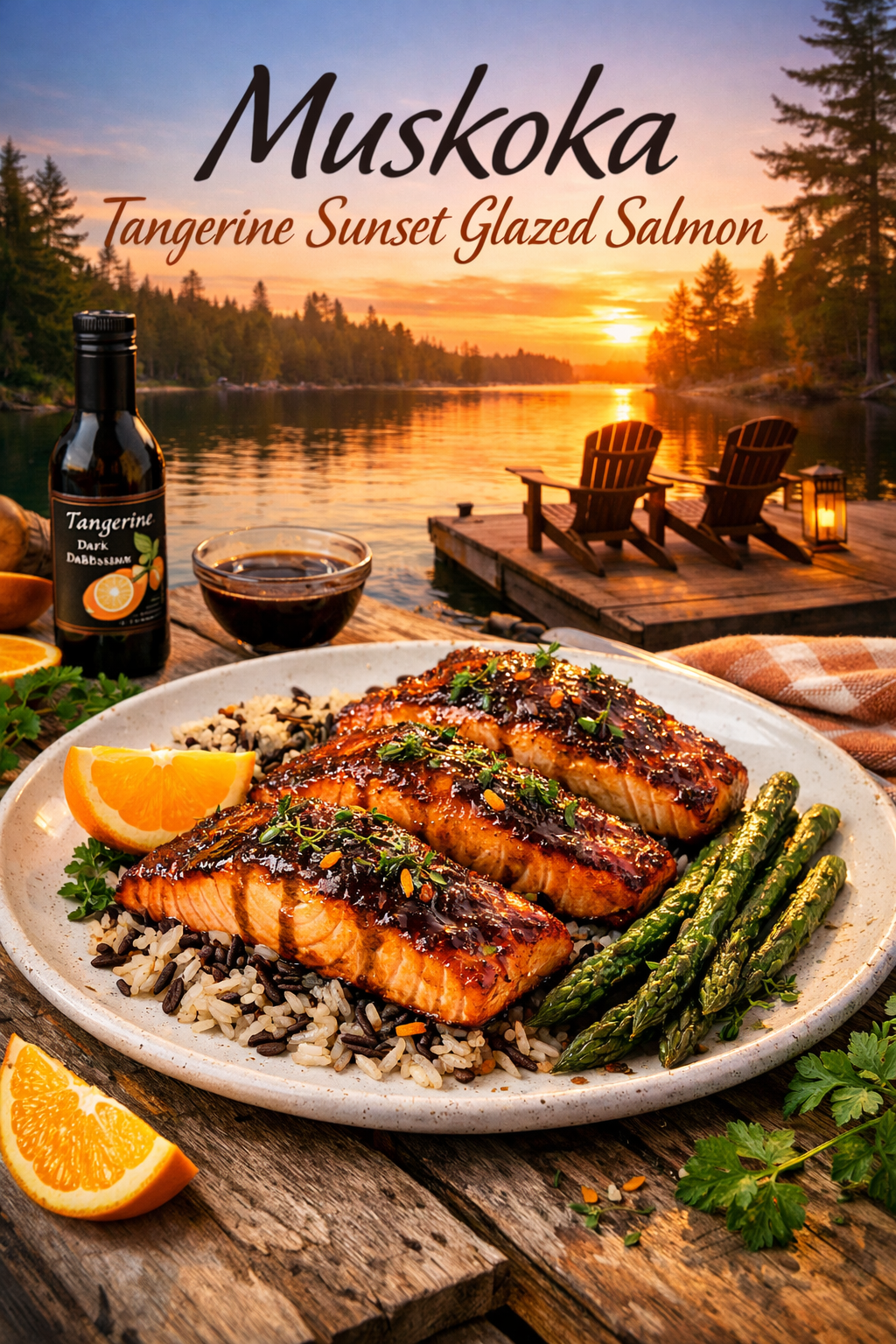 Citrus-Glazed Salmon with Tangerine Balsamic